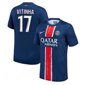 Billiga Paris Saint-Germain Vitinha #17 Hemmatröja 2024-25 Kortärmad